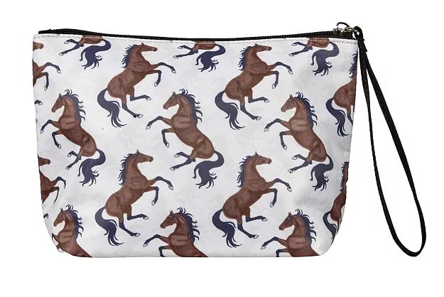 AWST Int'l Lila Bay Horses Accessory Pouch w/ Wristlet