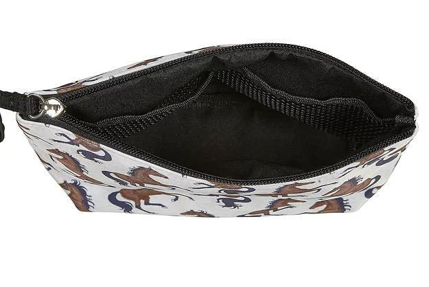 AWST Int'l Lila Bay Horses Accessory Pouch w/ Wristlet
