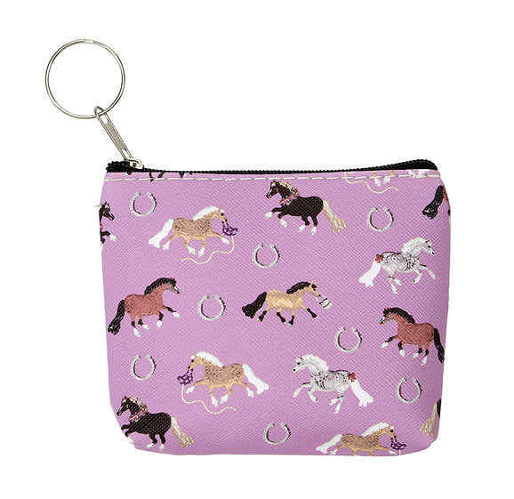 AWST Int'l "Lila" Pony Puff Coin Purses- Set of 12- Assorted
