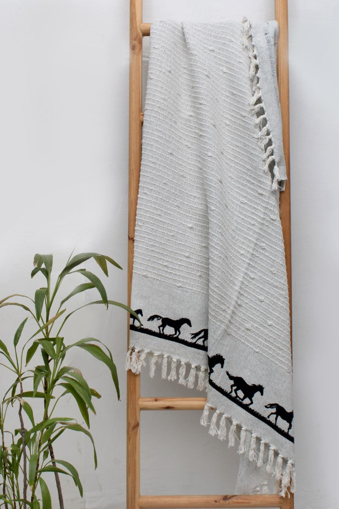 AWST Int'l Cotton Throw Horses