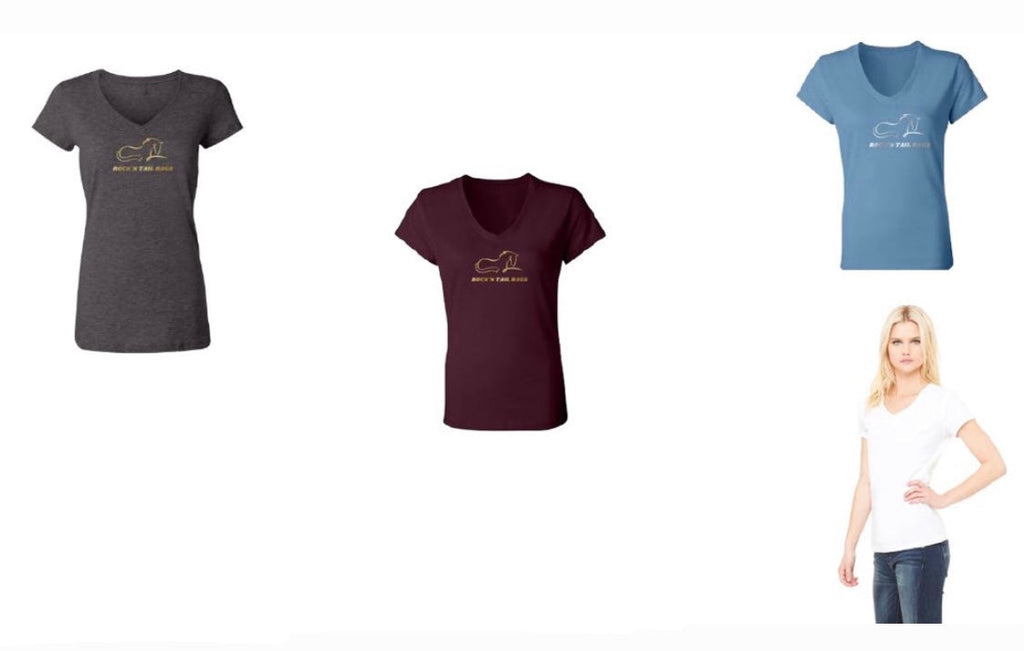 Wine V-Neck Tee