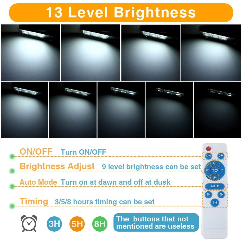 6400W Solar Street Light – 150,000 Lumens Commercial LED Parking Lot Light with Motion Sensor & Remote
