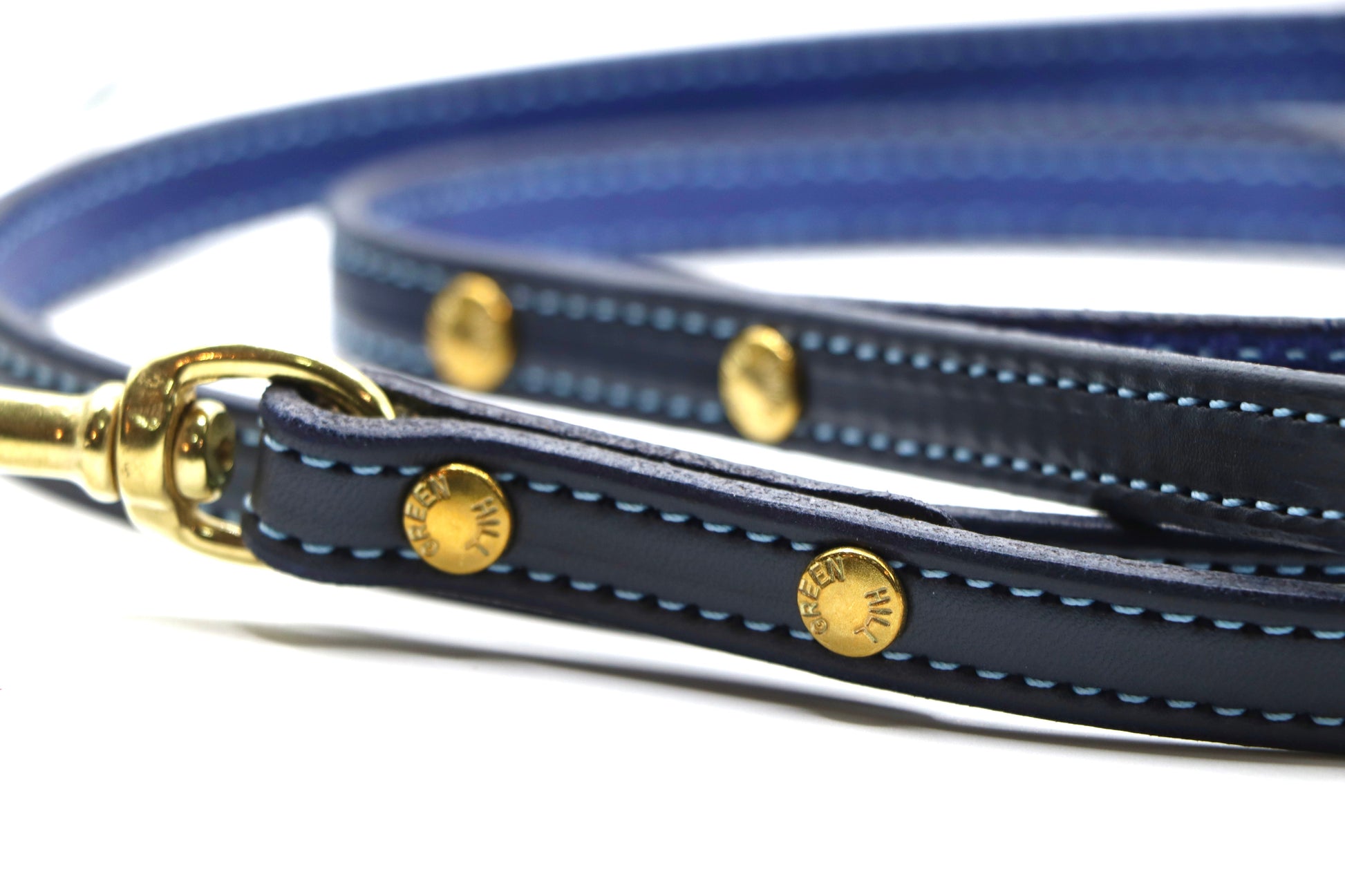 Limited Edition Light Blue Stitched Dog Leash
