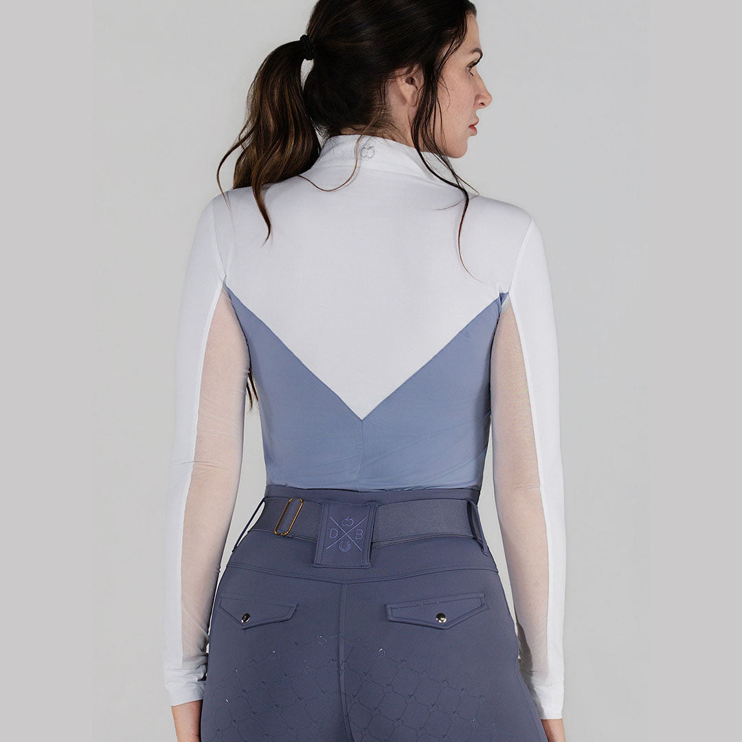 Dapplebay Lady 1/4 Zip LS Show Top-Moonrise