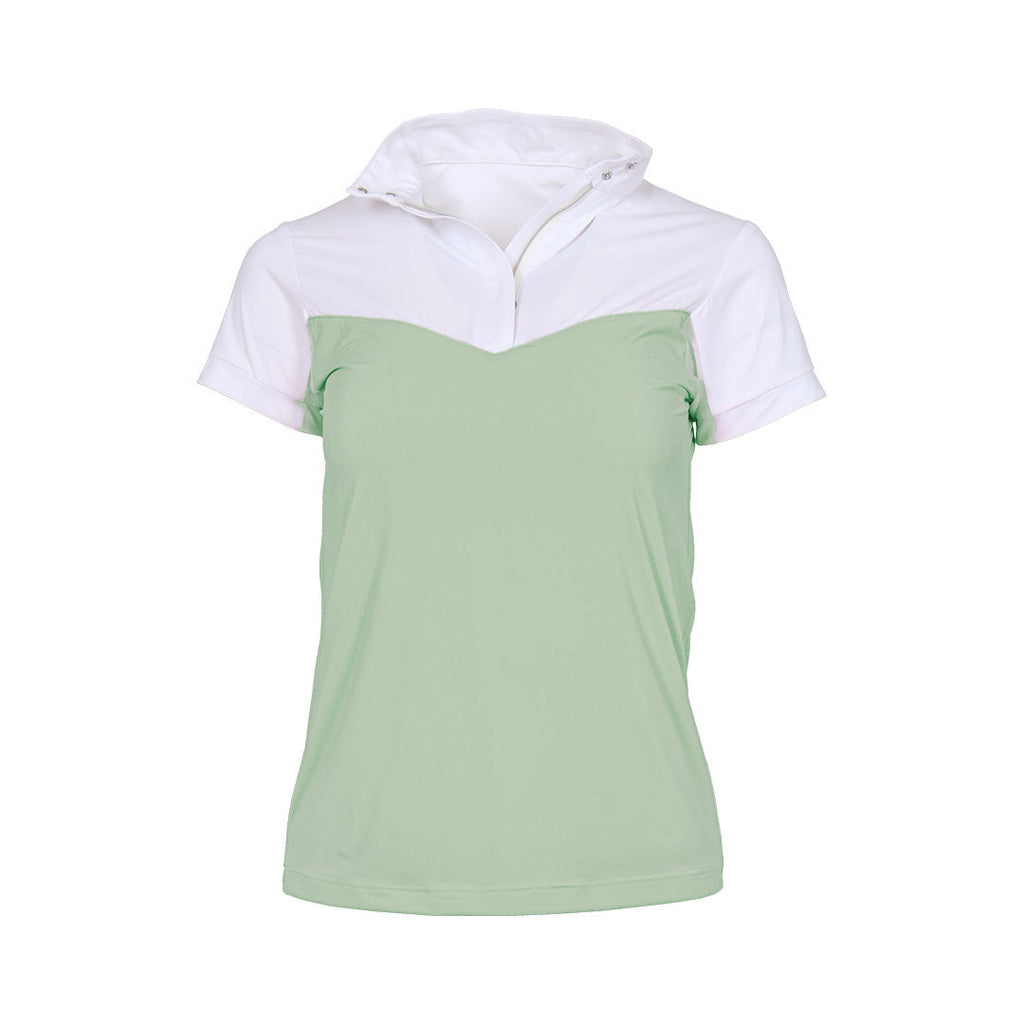 Dapplebay Lady 1/4 Zip SS Show Top-Sage