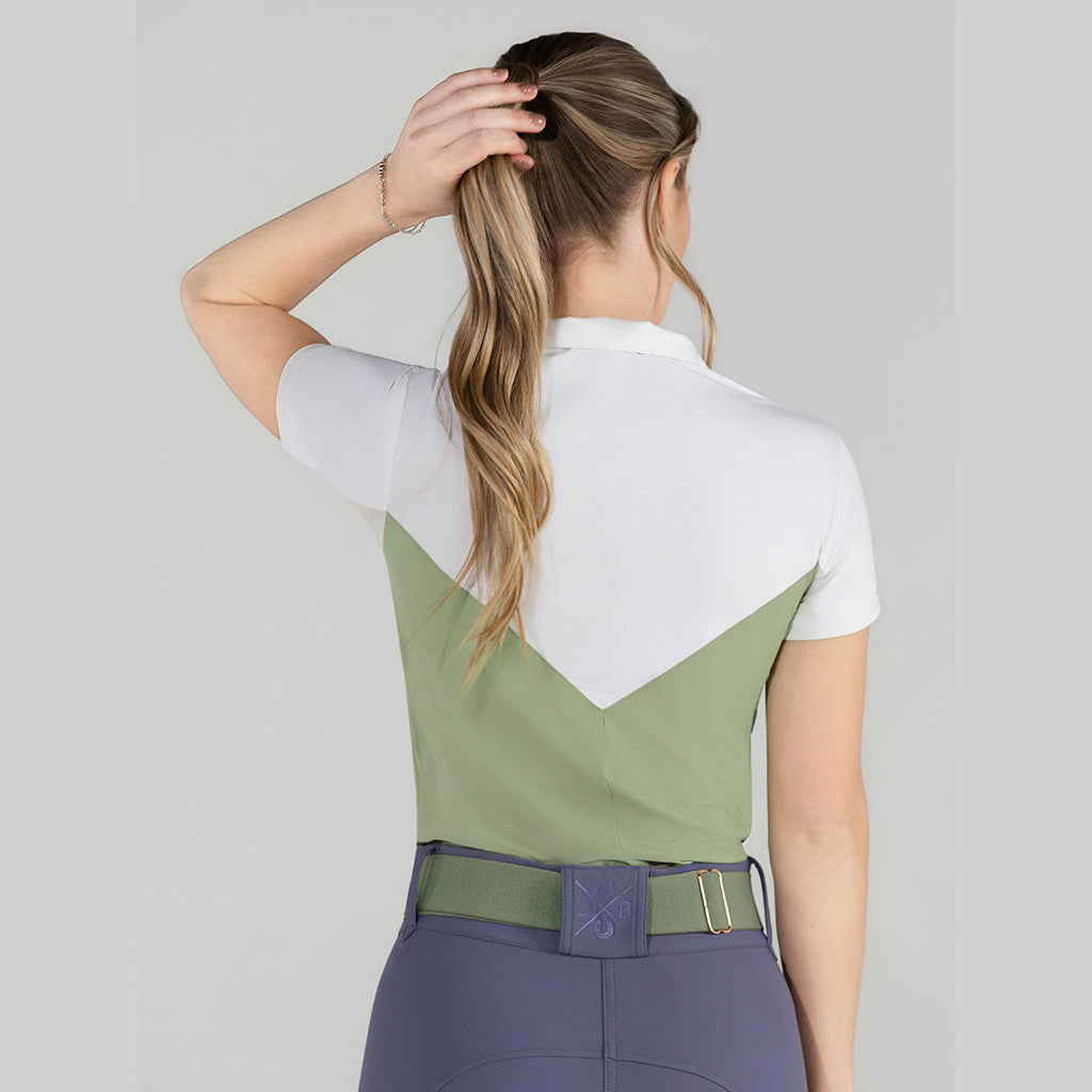 Dapplebay Lady 1/4 Zip SS Show Top-Sage