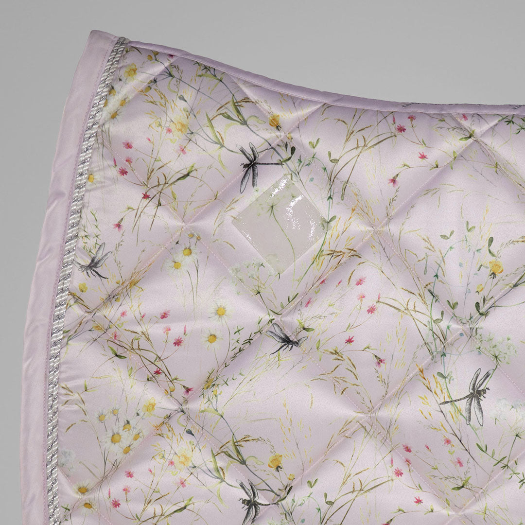 Dapplebay Dragonfly Meadow Dressage Saddle Pad-Light Pink