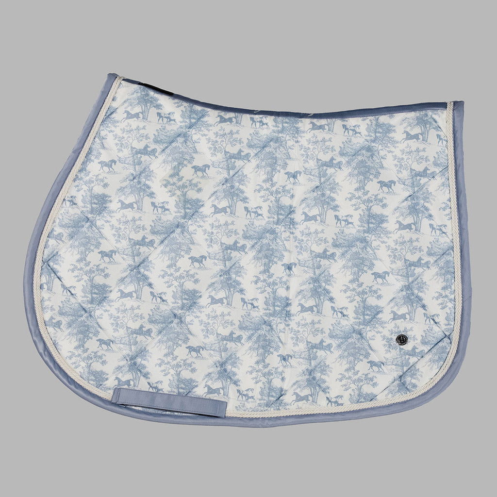 Dapplebay Equestrian Toile Jump Saddle Pad-Moonrise