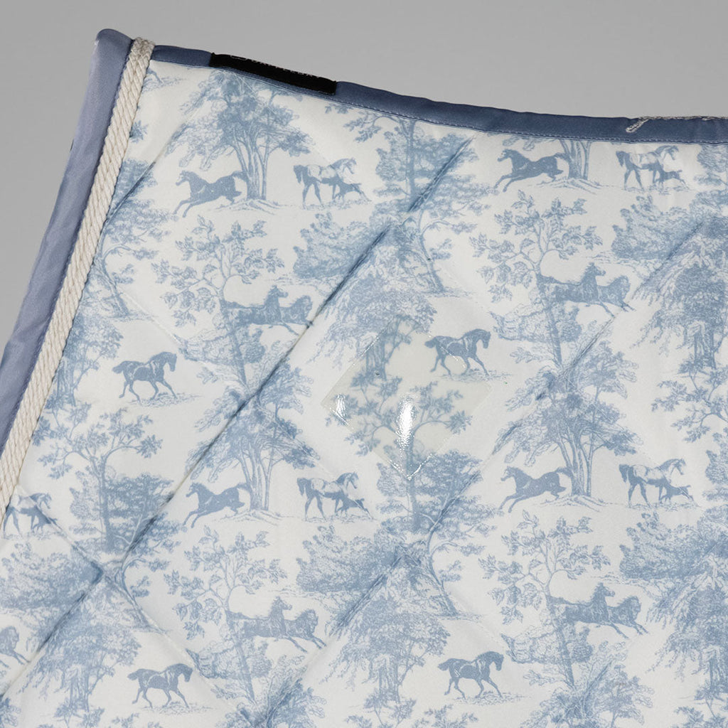 Dapplebay Equestrian Toile Jump Saddle Pad-Moonrise
