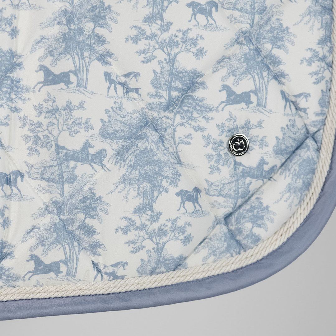 Dapplebay Equestrian Toile Jump Saddle Pad-Moonrise