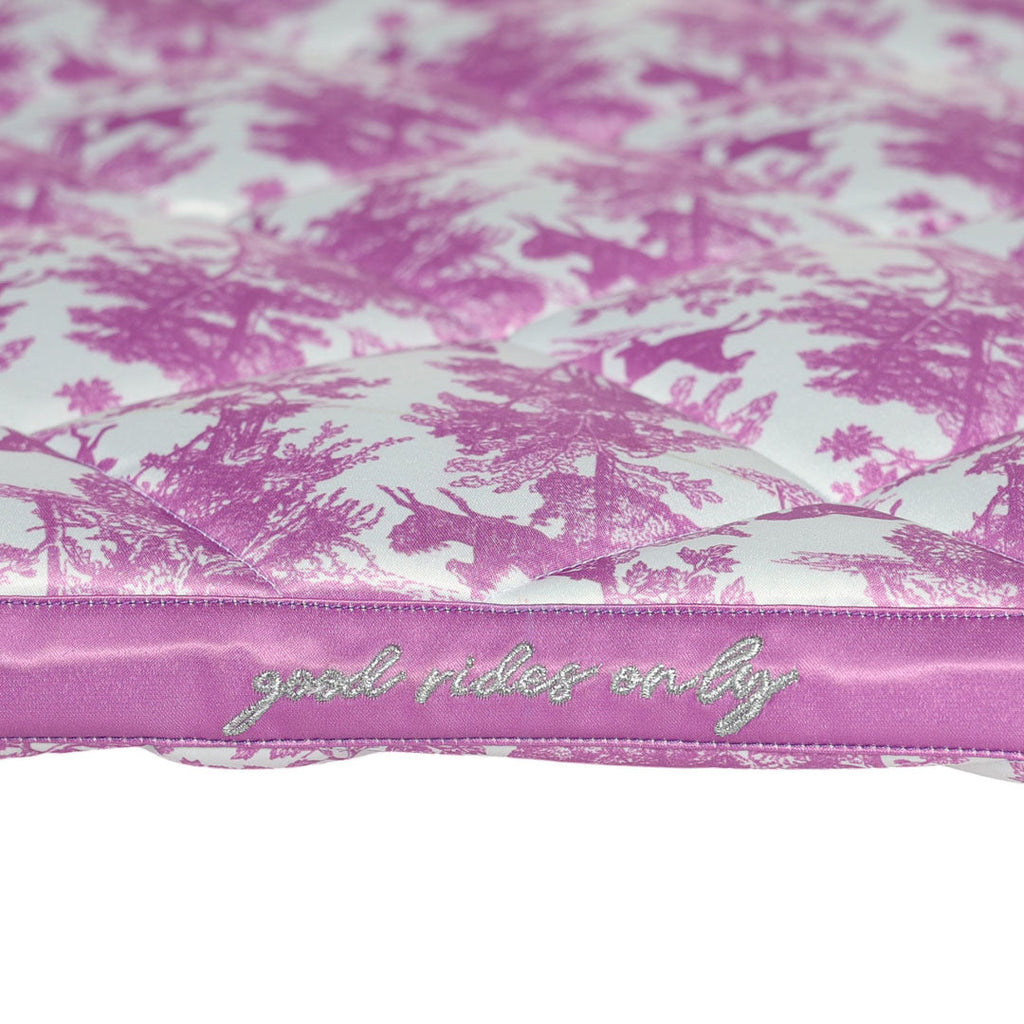 Dapplebay Equestrian Toile Pony Saddle Pad-Rose/White