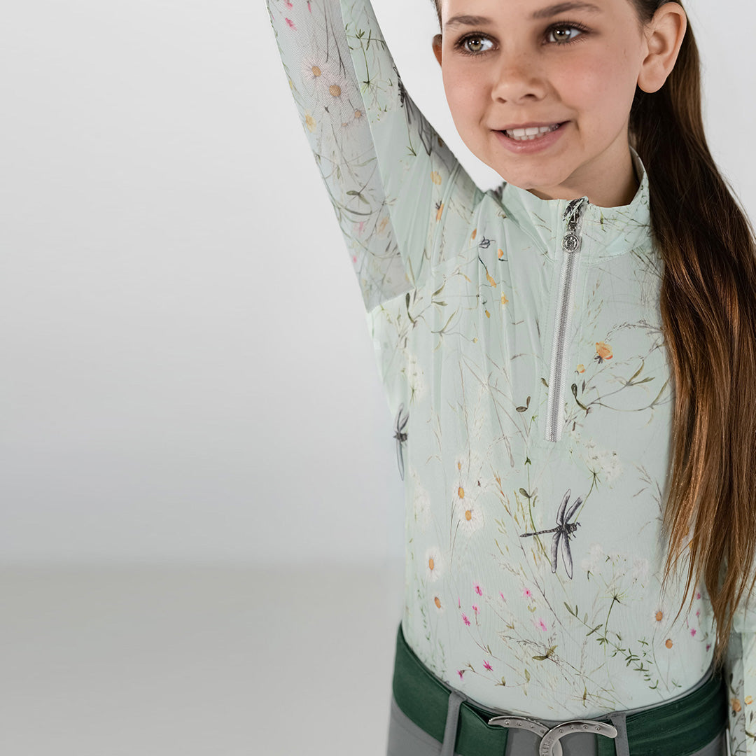 Dapplebay Kids Dragonfly Meadow 1/4 Zip - Long Sleeve
