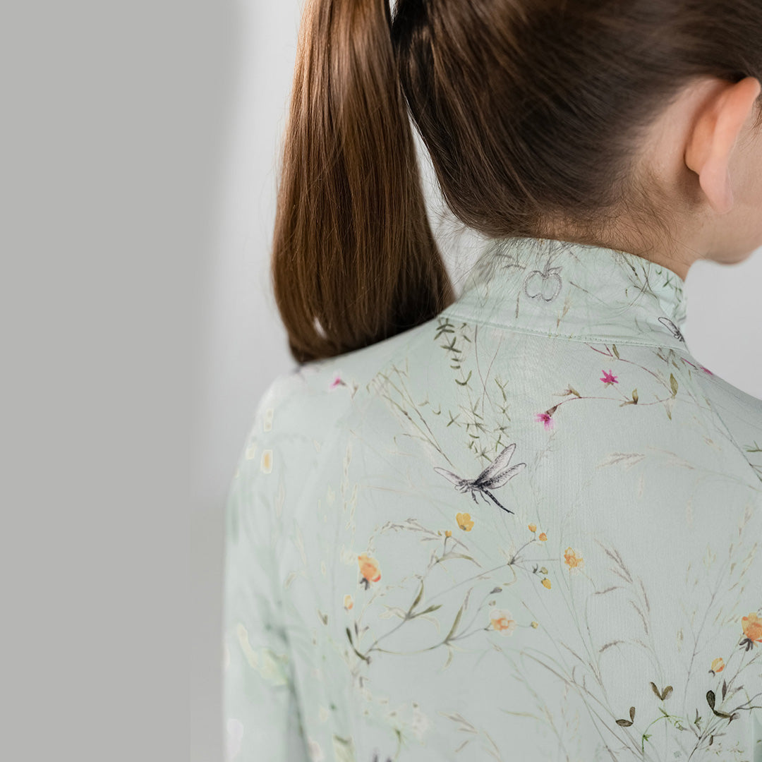 Dapplebay Kids Dragonfly Meadow 1/4 Zip - Long Sleeve