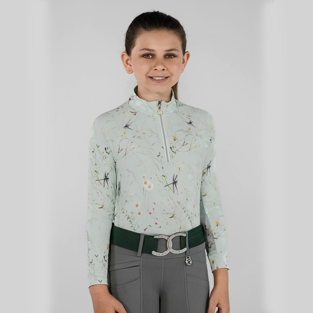 Dapplebay Kids Dragonfly Meadow 1/4 Zip - Long Sleeve