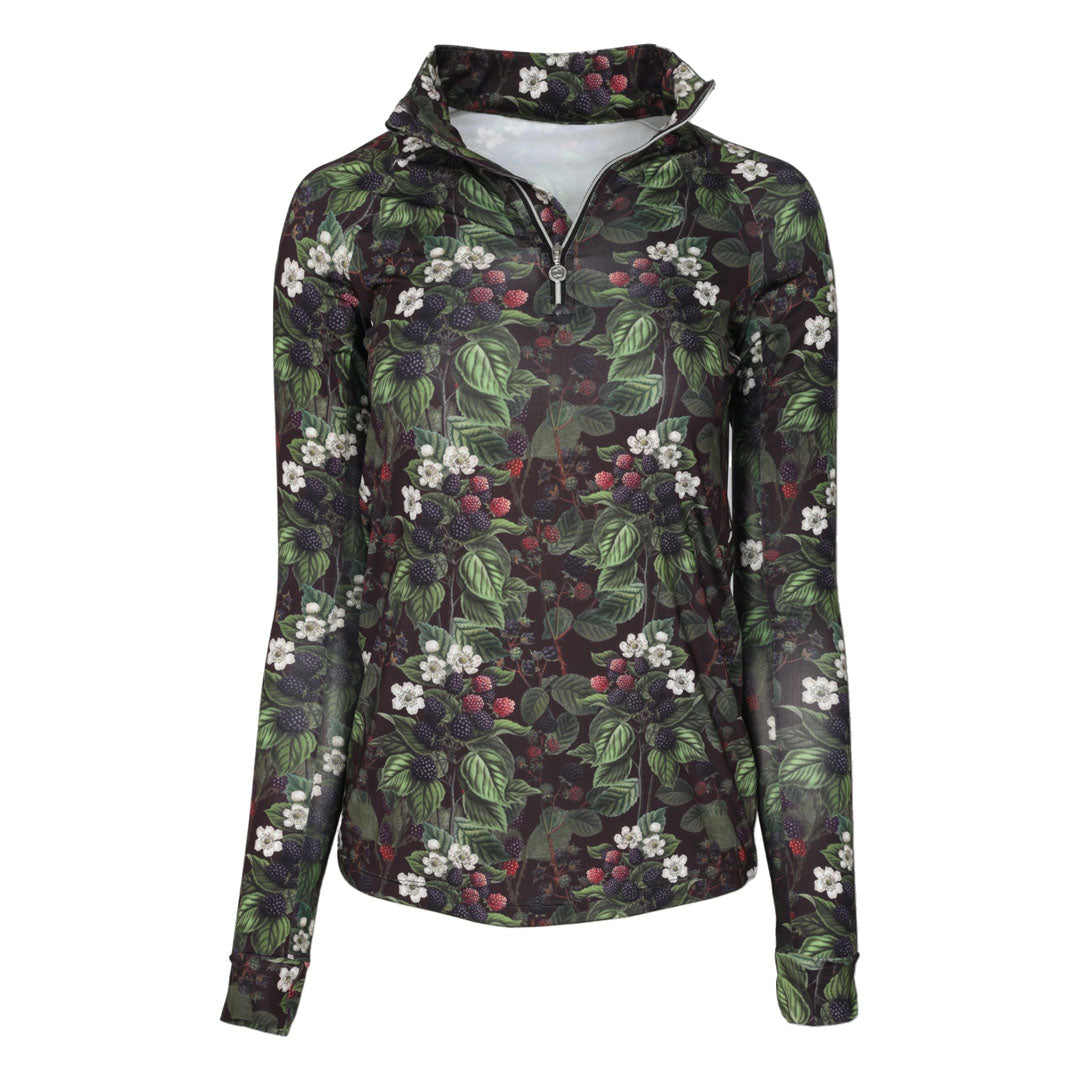 Dapplebay Blackberry Daze 1/4 Zip Riding Top