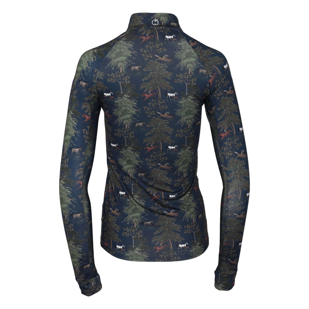 Dapplebay Autumn Toile 1/4 Zip Riding Top