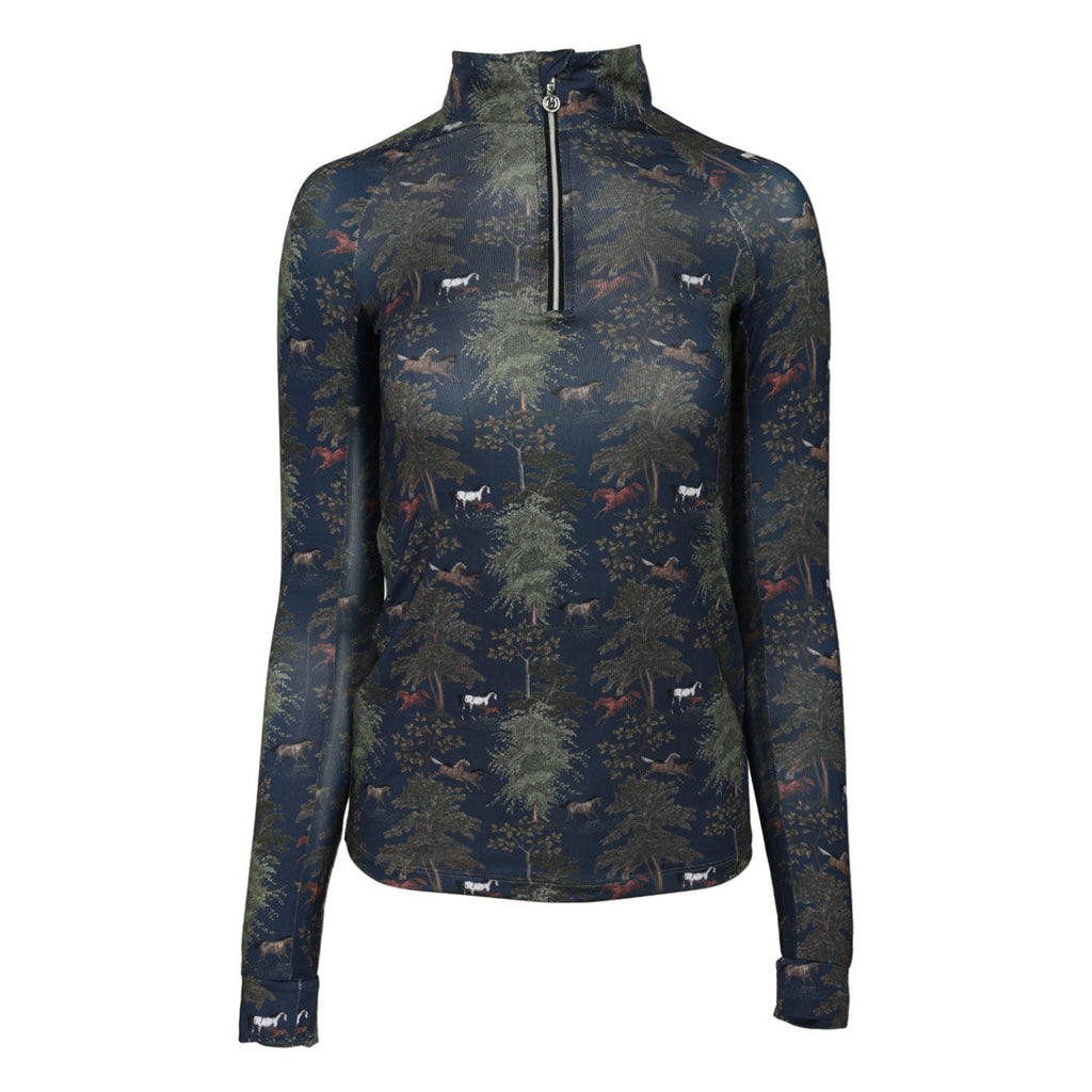 Dapplebay Autumn Toile 1/4 Zip Riding Top