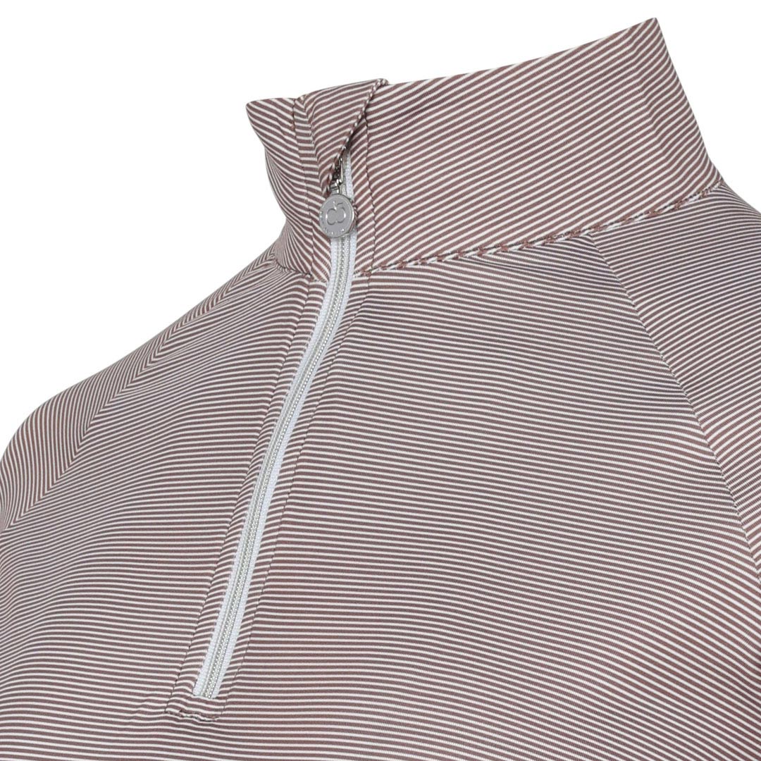 Dapplebay Stripe 1/4 Zip Riding Top