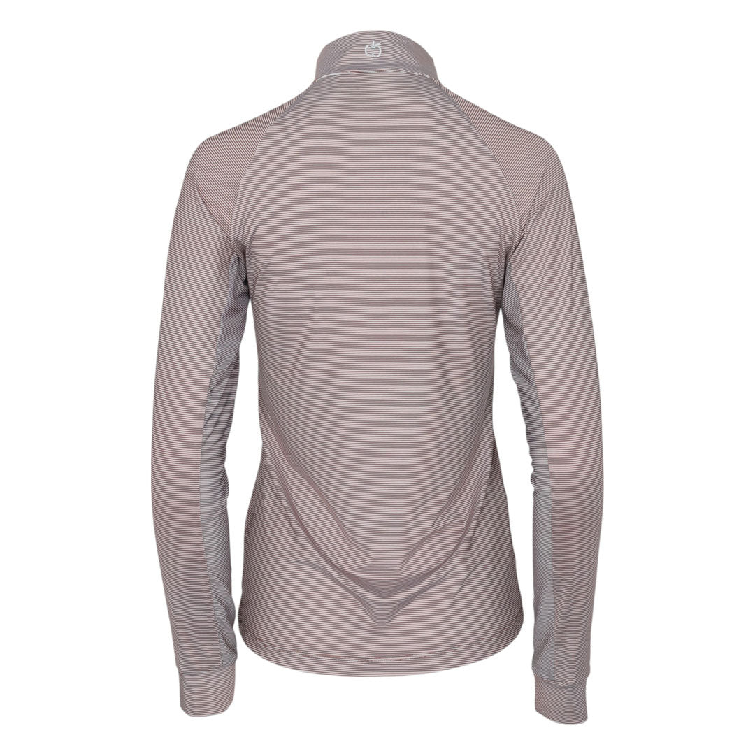 Dapplebay Stripe 1/4 Zip Riding Top