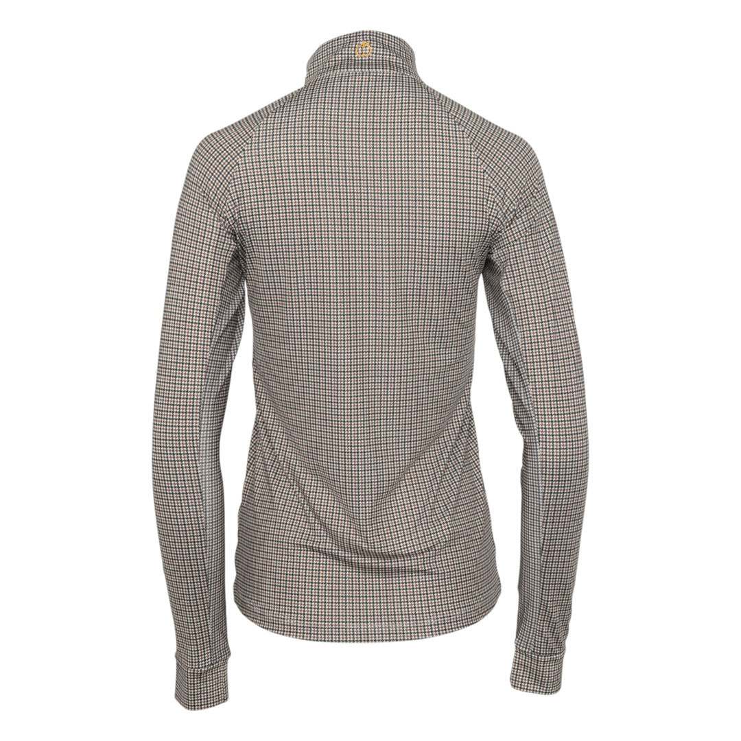 Dapplebay Bay Houndstooth 1/4 Zip Riding Top
