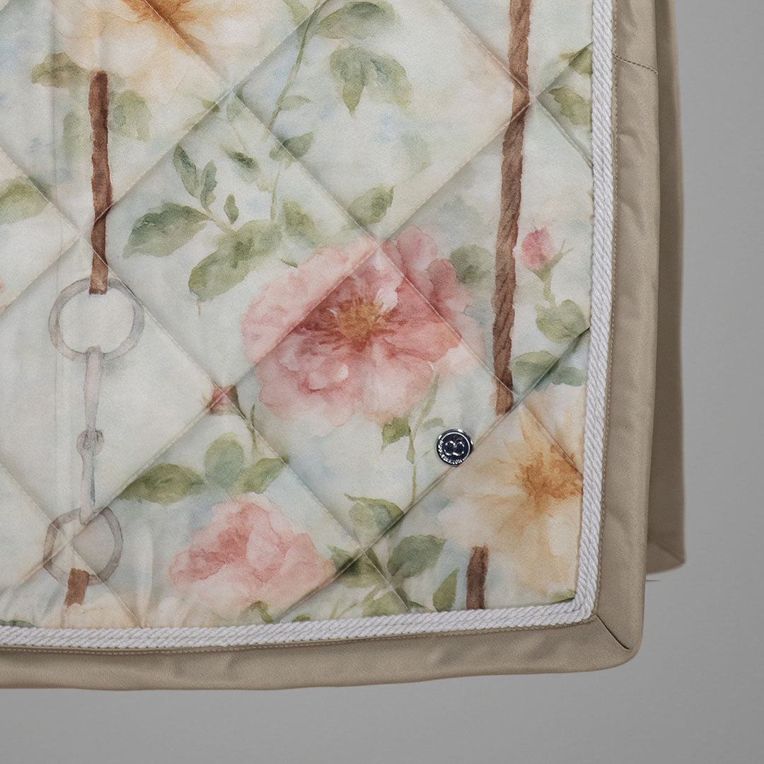 Dapplebay Vintage Floral Dressage Saddle Pad