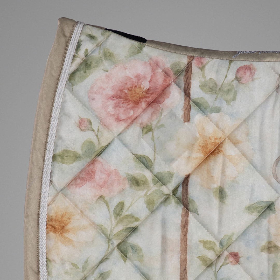 Dapplebay Vintage Floral Dressage Saddle Pad