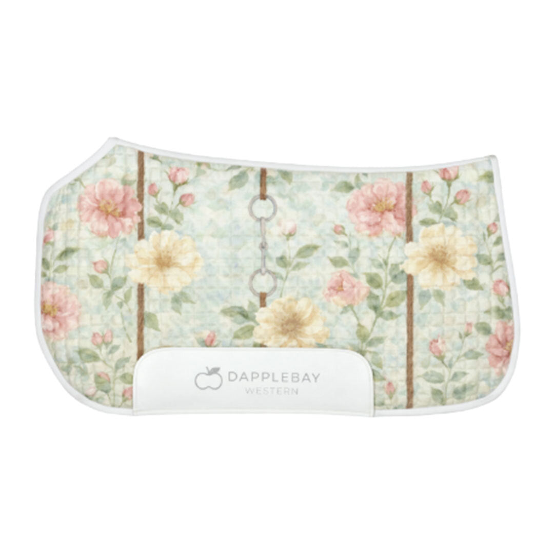 Dapplebay Vintage Floral Western Saddle Pad
