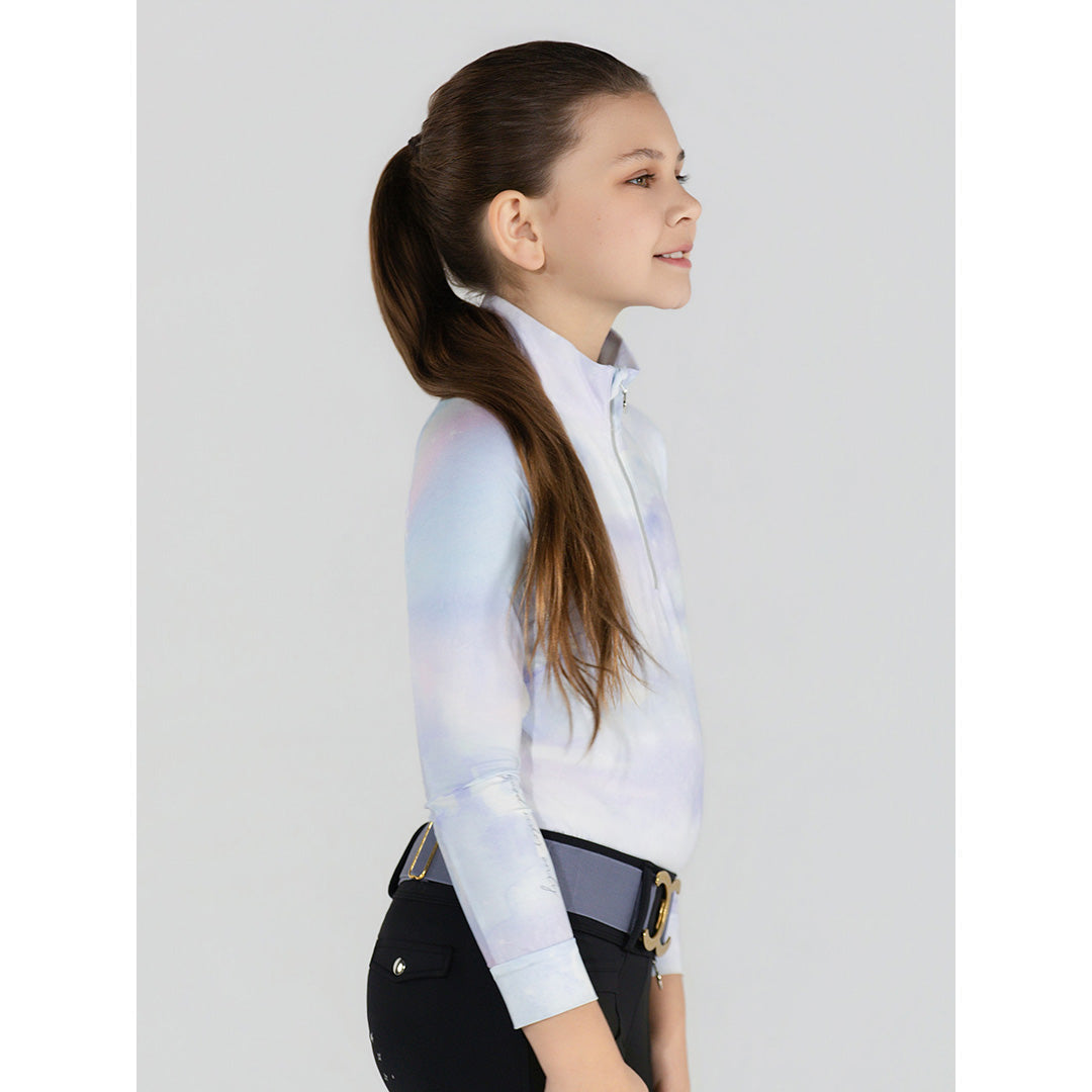 Dapplebay Kids Opalite Skies 1/4 Zip LS Riding Top