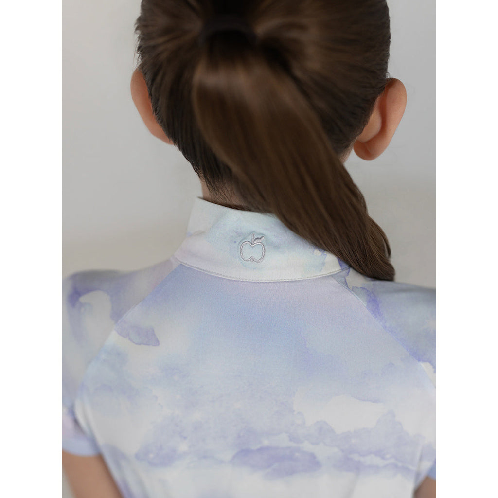 Dapplebay Kids Opalite Skies 1/4 Zip SS Riding Top