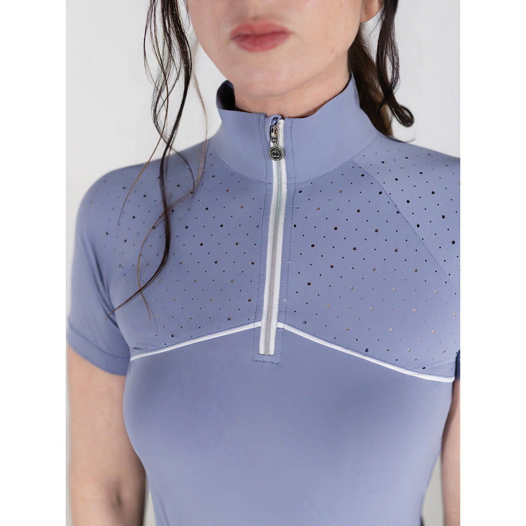 Dapplebay Lady 1/4 Zip Aircut SS Riding Top-Moonrise