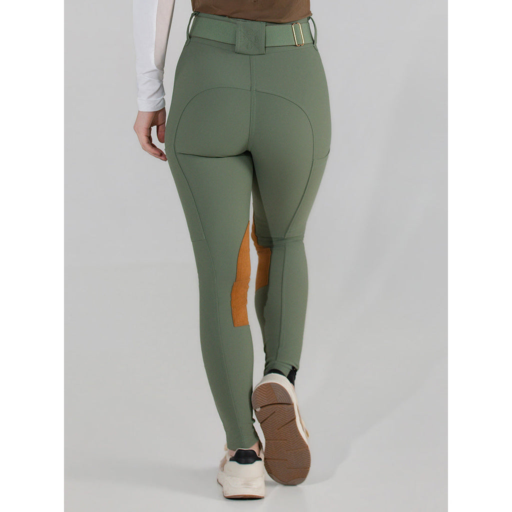 Dapplebay Sport Suede Knee Patch Breeches-Rosemary