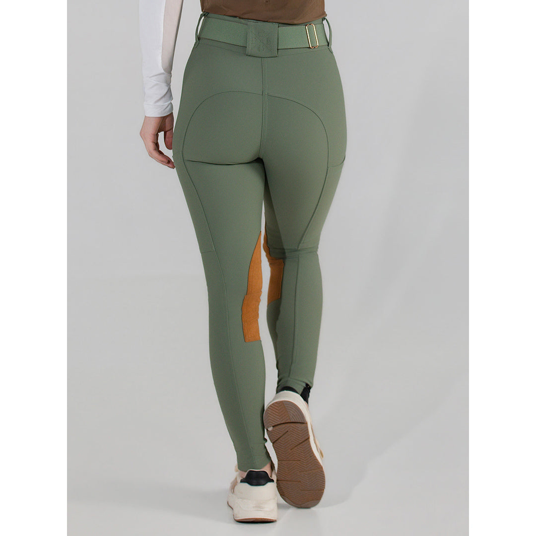 Dapplebay Sport Suede Knee Patch Breeches-Rosemary