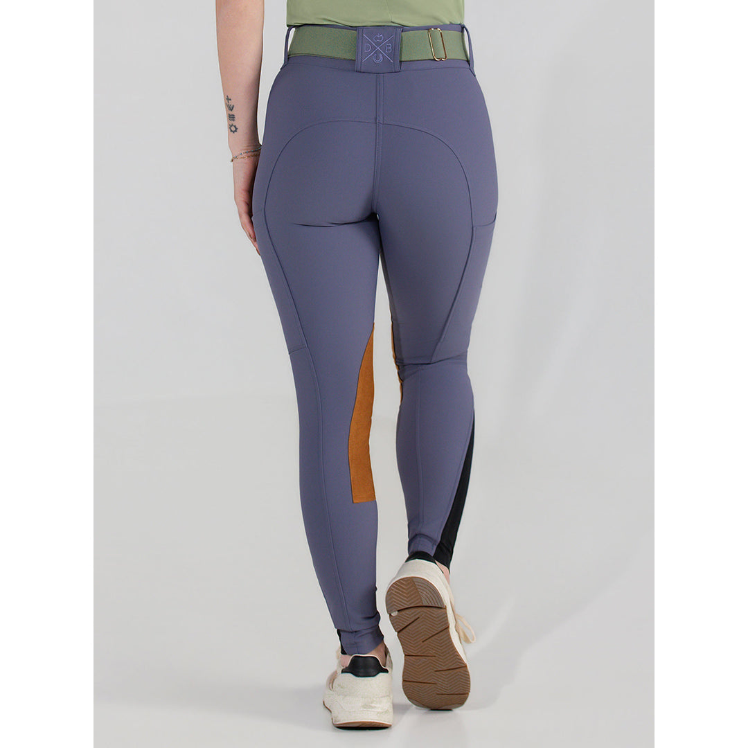Dapplebay Sport Suede Knee Patch Breeches-Purple Dusk