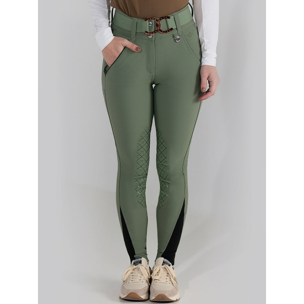 Dapplebay Sport Silicone Knee Patch Breeches-Rosemary