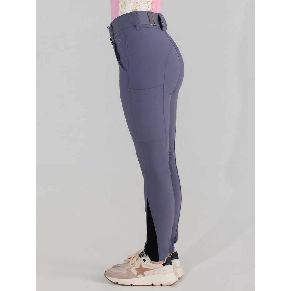 Dapplebay Sport Silicone Knee Patch Breeches-Purple Dusk