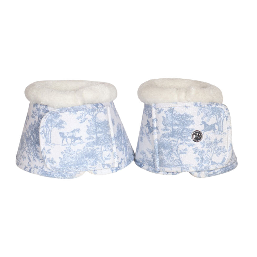 Dapplebay Equestrian Toile ProTech Bell Boots-Moonrise