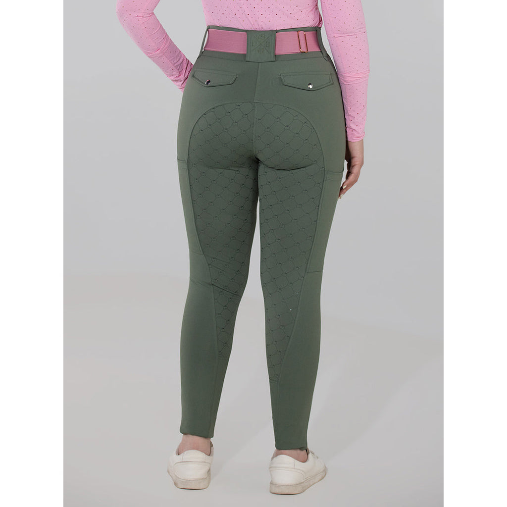 Dapplebay Hybrid Silicone Full Seat Breeches-Rosemary