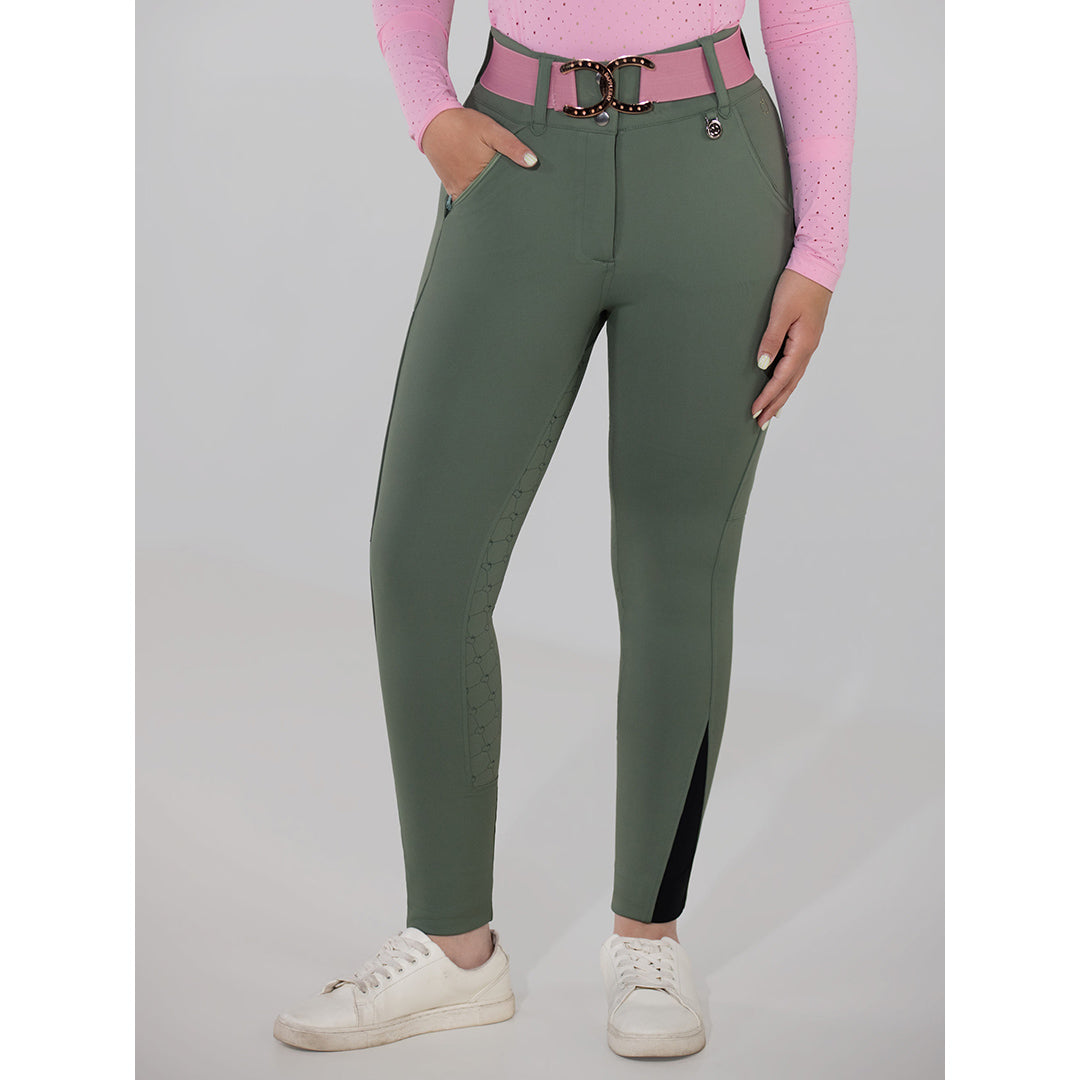 Dapplebay Hybrid Silicone Full Seat Breeches-Rosemary
