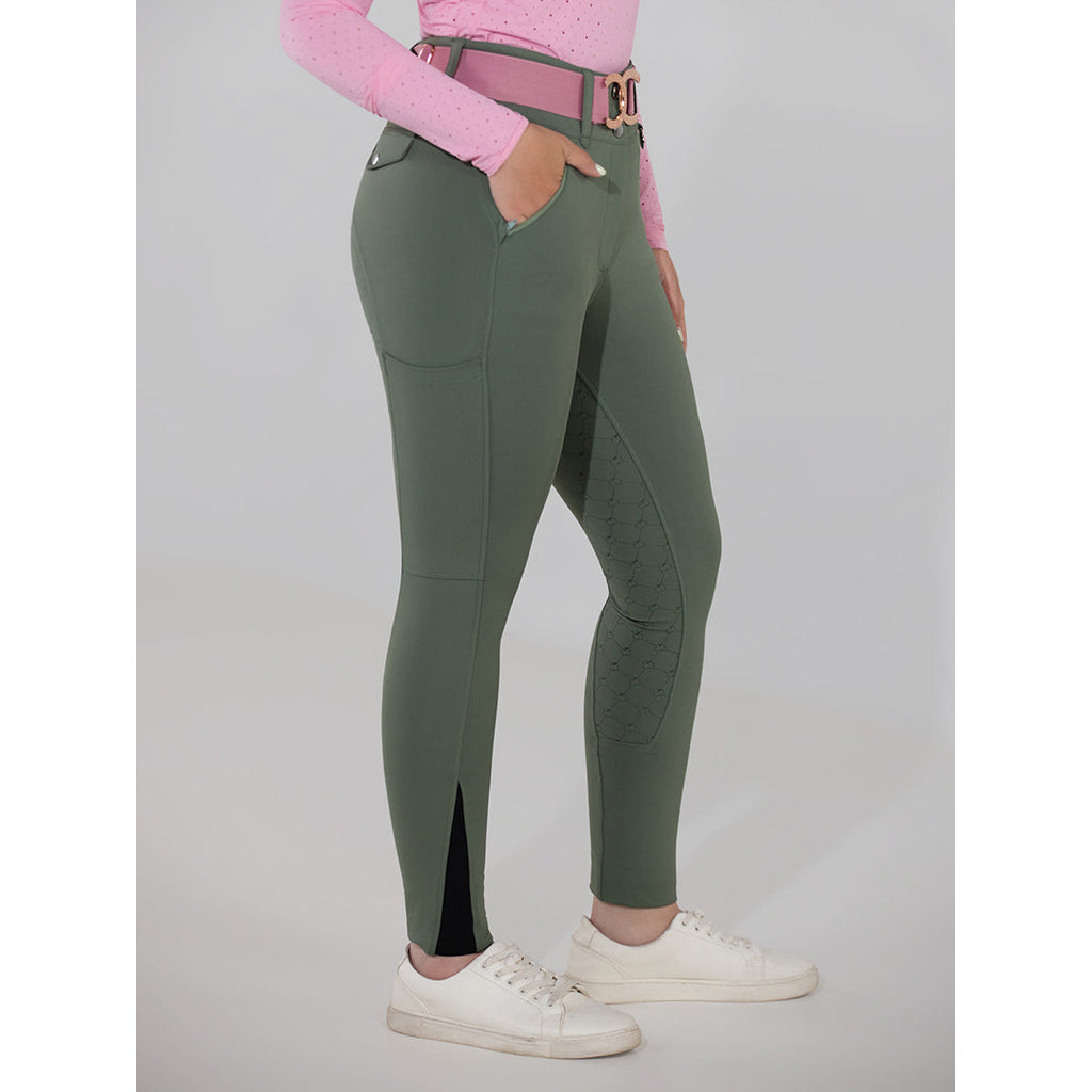Dapplebay Hybrid Silicone Full Seat Breeches-Rosemary