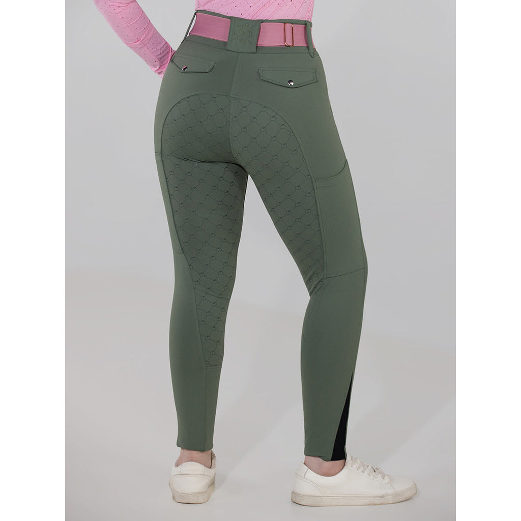 Dapplebay Hybrid Silicone Full Seat Breeches-Rosemary