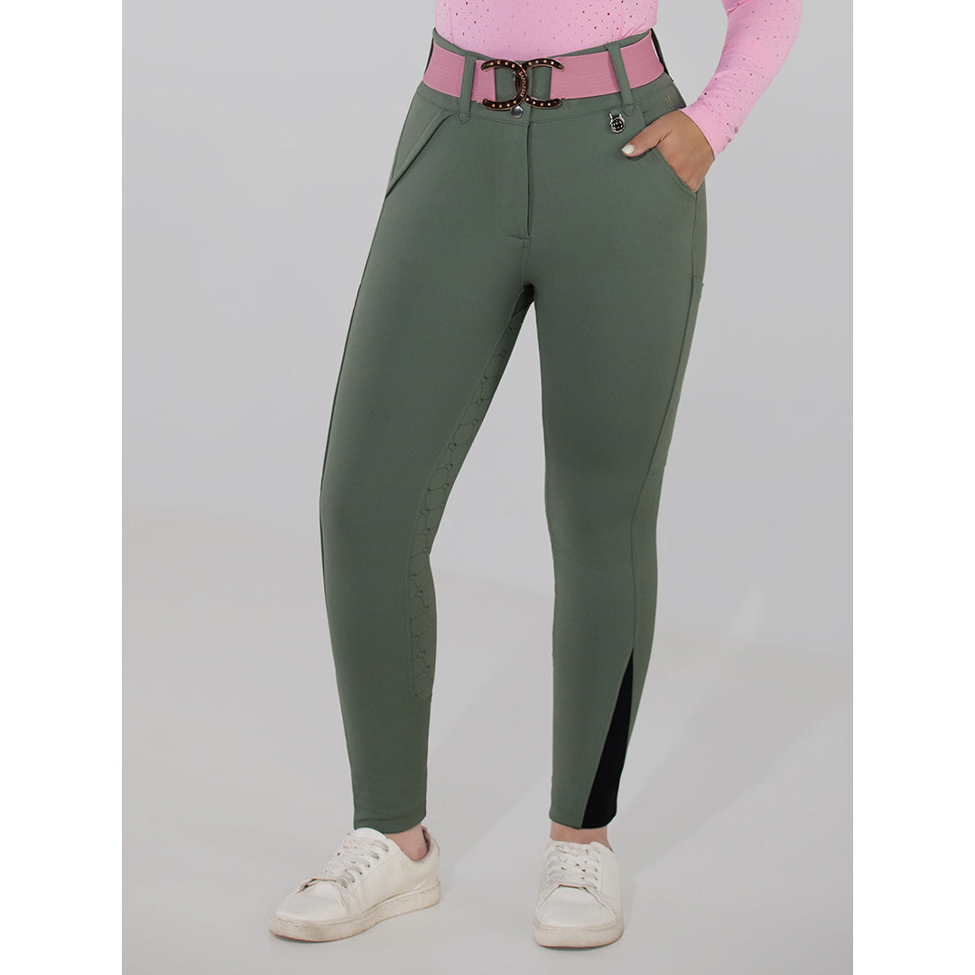 Dapplebay Hybrid Silicone Full Seat Breeches-Rosemary