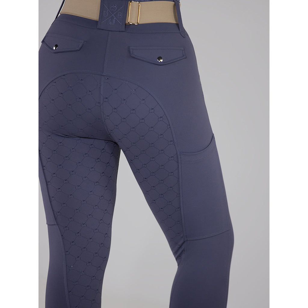 Dapplebay Hybrid Silicone Full Seat Breeches-Purple Dusk