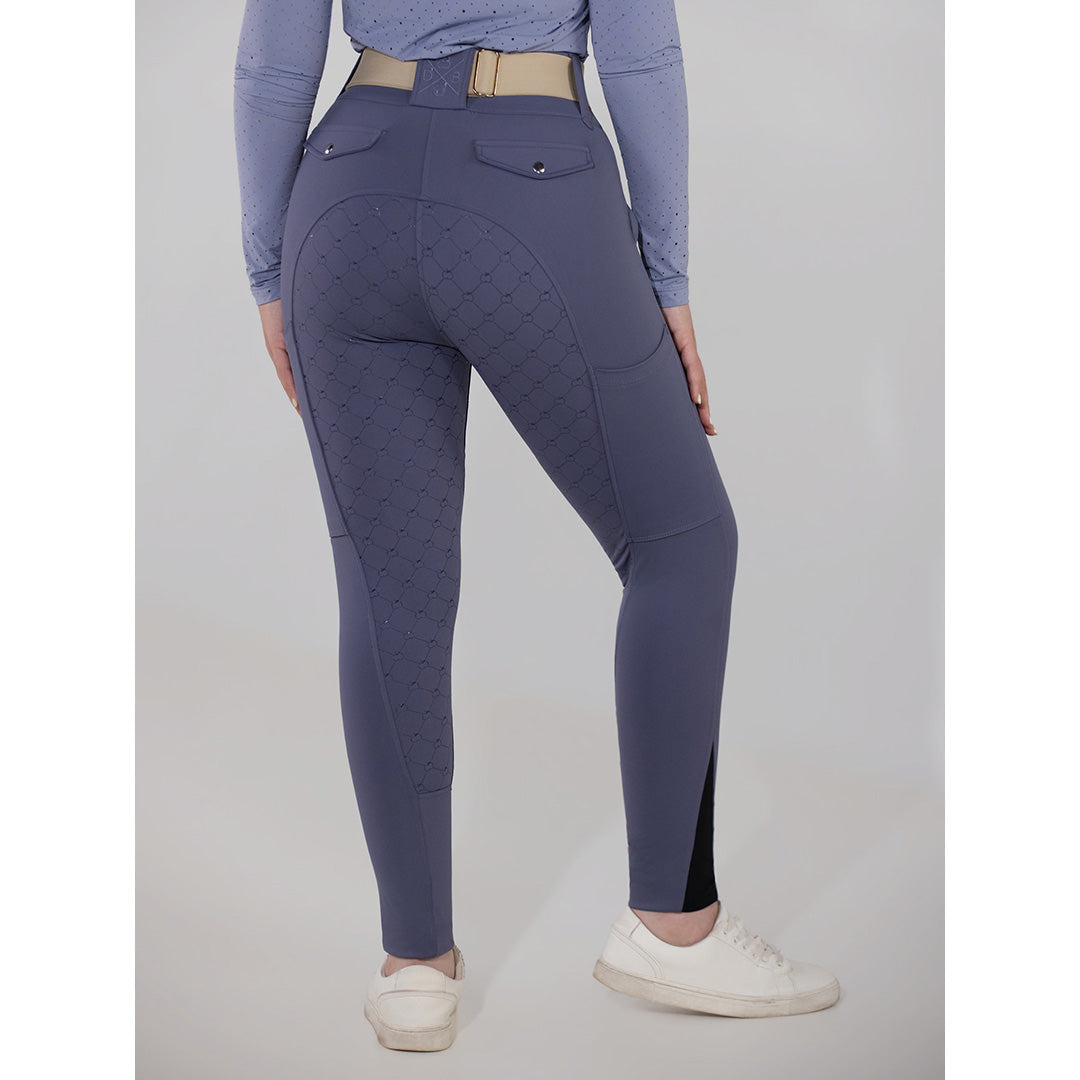 Dapplebay Hybrid Silicone Full Seat Breeches-Purple Dusk