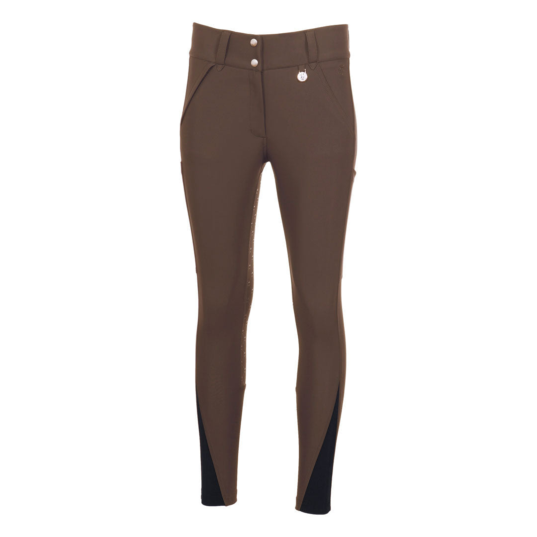 Dapplebay Hybrid Silicone Full Seat Breeches-Chestnut