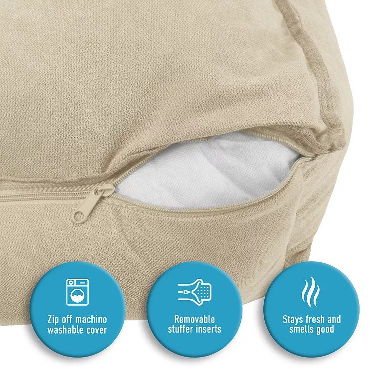 Arlee Sandy Ortho Lounger Dog Tan Large