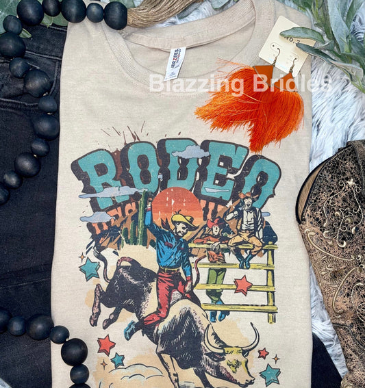 Rodeo Bull Rider (T-Shirt) - Blazzing Bridles