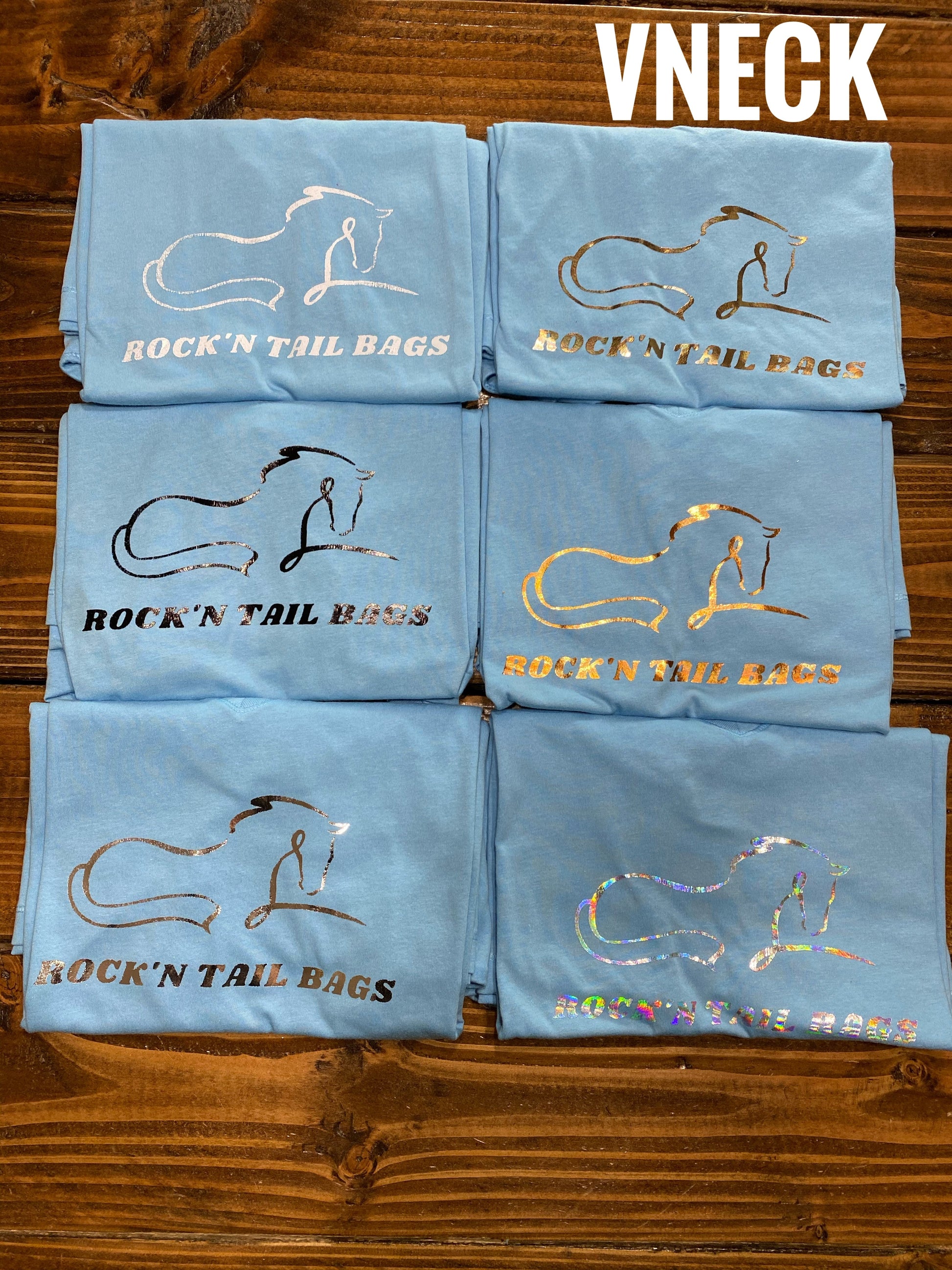 Blue V-Neck Tee