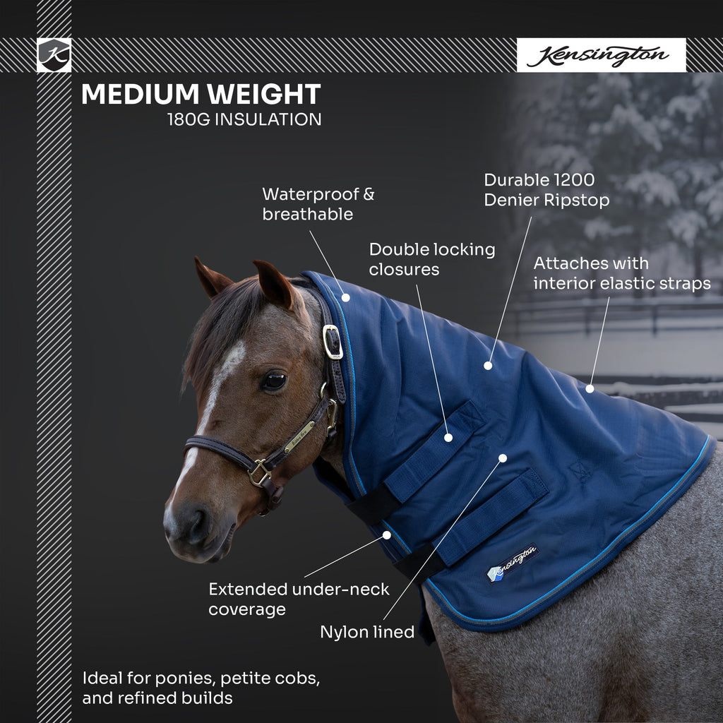 New Pony 180G Medium Weight Winter Neck Warmer - Waterproof & Breathable