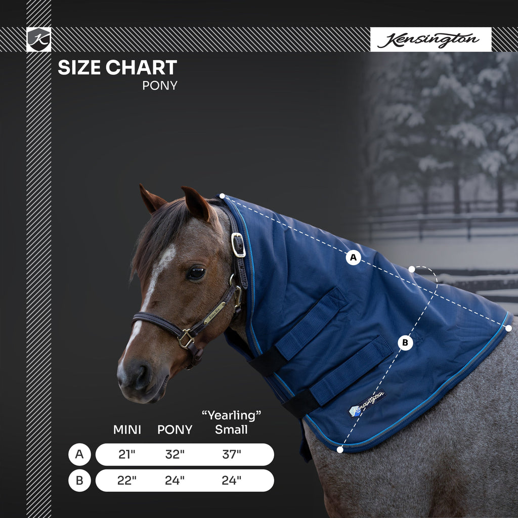 New Pony 180G Medium Weight Winter Neck Warmer - Waterproof & Breathable