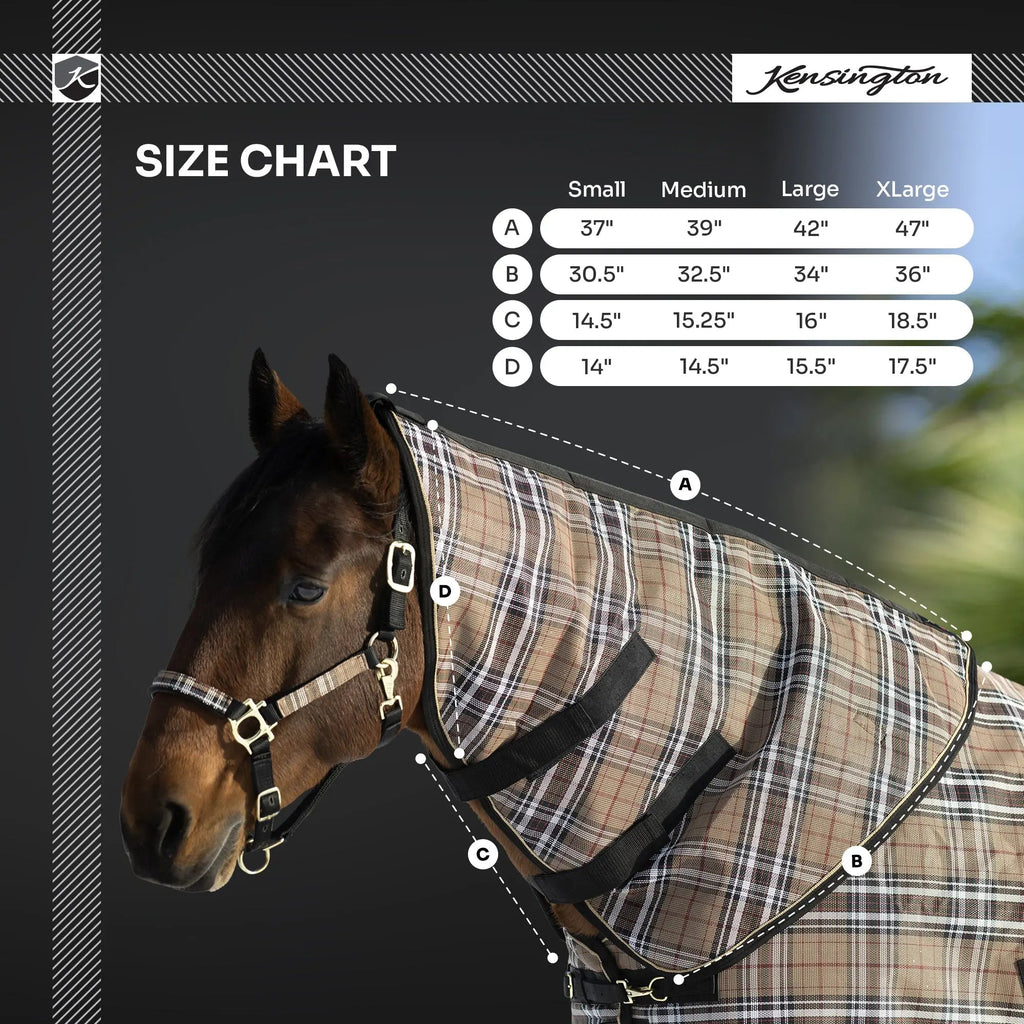 Supermesh® Horse Winter Neck Warmer - Waterproof & Breathable - Supremely Durable Textilene® - Multiple Weights